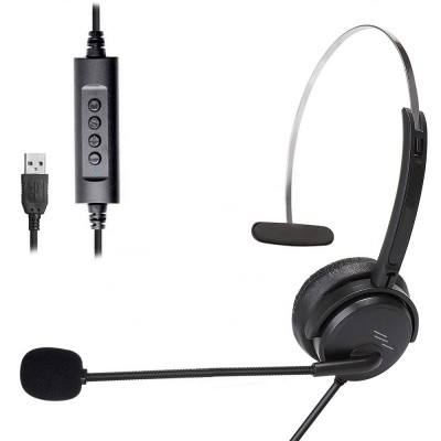 2020 Hotsell Steel Headband Computer Mono Call Centre USB Headset With Microphone